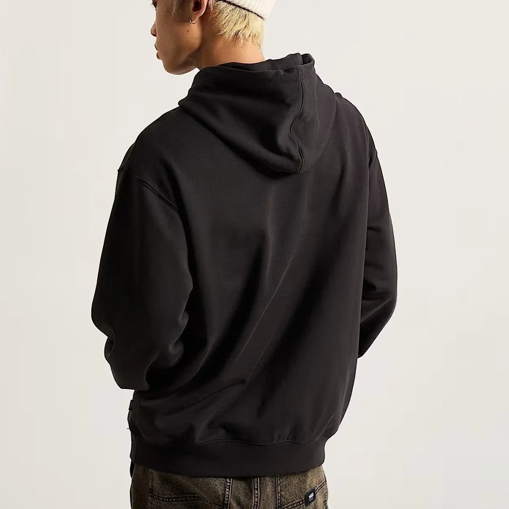 Vans Punk Patch Pullover Hoodie Men's Medium Black Graphic Hooded Sweatshirt